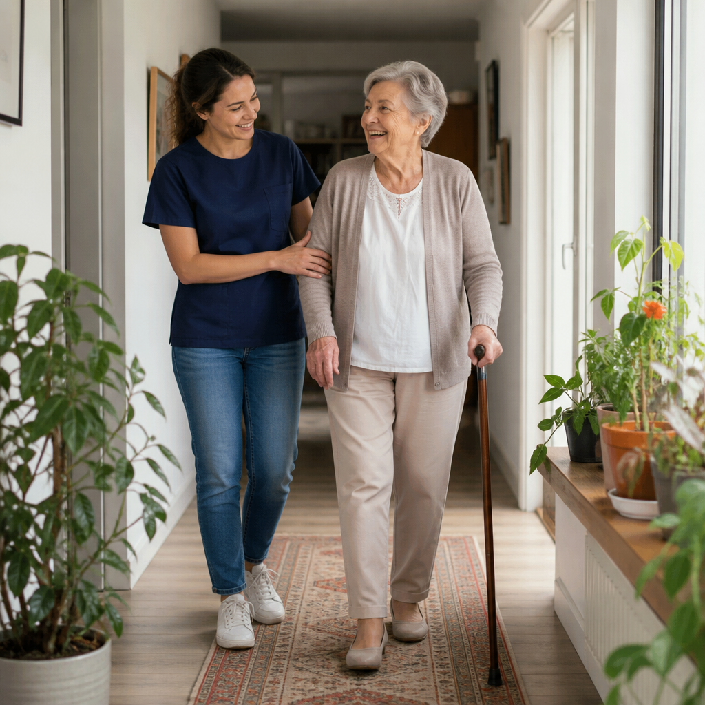Indoor walking support